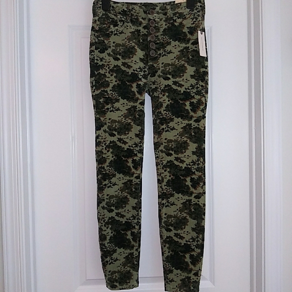 NWT Sz 26 Anthropologie Camo Corduroy Jean Pants - Picture 14 of 14
